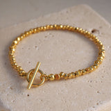Armband Maya aus handgefertigten 925er Perlen vergoldet - True Nuggets of Love