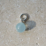 Lana Anhänger in kugelform aus Aquamarin und 925 sterling silber - true nuggets of love- Kugel misst 6mm