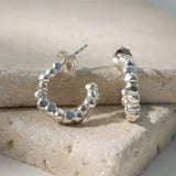 Maya Creolen aus 925 Sterling Silber handgeschmiedet von True Nuggets