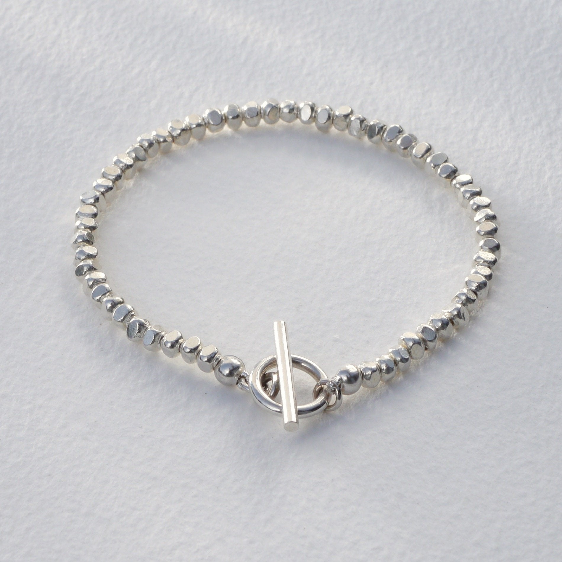 Armband Maya aus handgefertigten Perlen 925er Silber - True Nuggets of Love