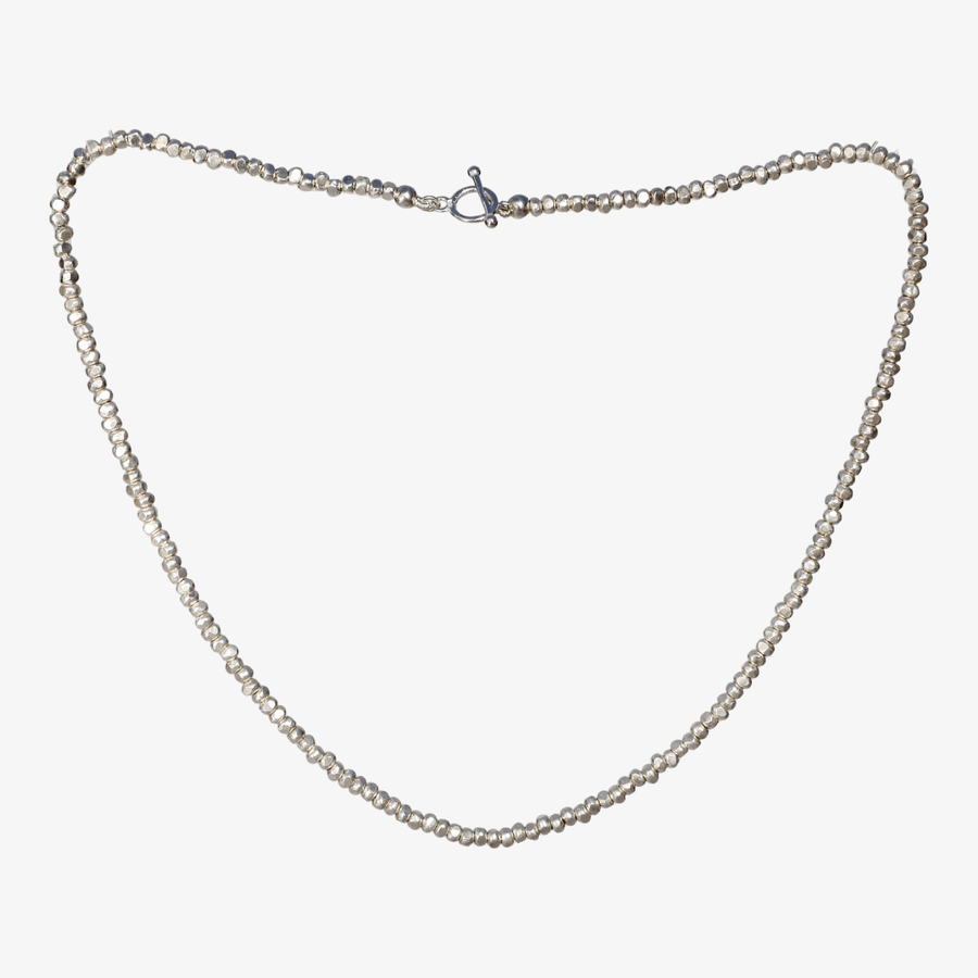 Kette Maya aus geschmiedeten Perlen 925er Silber - True Nuggets of Love