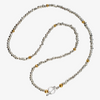 Kette Maya aus handgefertigten Perlen in 925er Silber bicolor - True Nuggets of Love