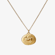 Kette Pegasus Münzanhänger aus 925er Silber vergoldet - True Nuggets of Love 