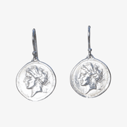 Ohrringe mit Münzen Chiara, die Natur, aus 925er Silber - True Nuggets of Love  