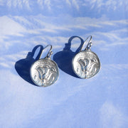 Ohrringe mit Münzen, Rose von Rhodos 925er Silber - True Nuggets of Love