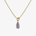 Anhänger Lana aus Amethyst mit vergoldetem 925er Silber - TRUE NUGGETS of love
