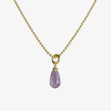 Anhänger Lana aus Amethyst mit vergoldetem 925er Silber - TRUE NUGGETS of love