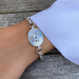 Armband Pegasus mit Münzreplik aus 925er Silber