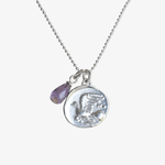 Kette Frida mit Anhaenger Lana aus Amethyst, 925er Silber - TRUE NUGGETS of love