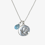 Kette Frida mit Lana Anhänger aus Blautopas aus 925er Silber - TRUE NUGGETS of love