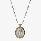 Kette Gemme 3 Musen, 925er Silber, bicolor- True Nuggets of Love