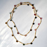 Lange Kette Athea mit Turmalinen vergoldet - True Nuggets of Love