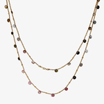 Lange Kette Athea mit Turmalinen vergoldet - True Nuggets of Love
