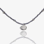Kette Leona aus Iolith und 925er Silber, Löwe und Stern - True Nuggets of Love