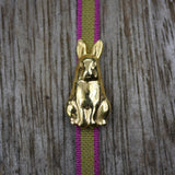 Nugget Hase, Charm aus 925er Silber, vergoldet - True Nuggets of Love