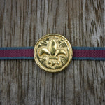 Nugget Fleur de Lis, Charm aus 925er Silber, vergoldet - True Nuggets of Love