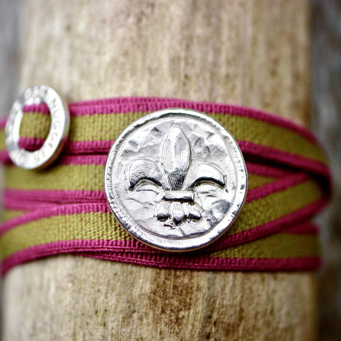 Nugget Fleur de Lis, Charm aus 925er Silber - True Nuggets of Love