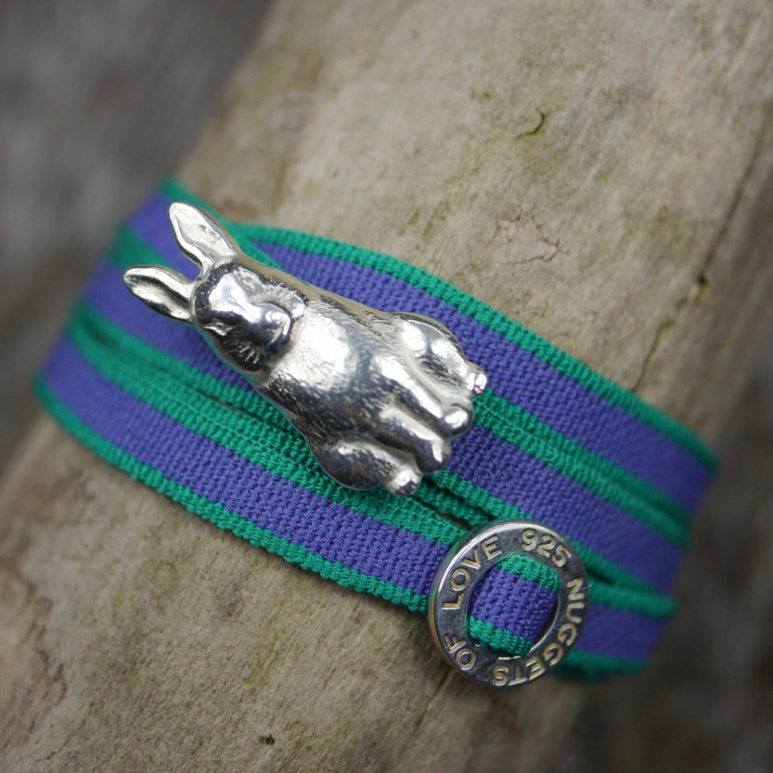 Nugget Hase, Charm aus 925er Silber - True Nuggets of Love